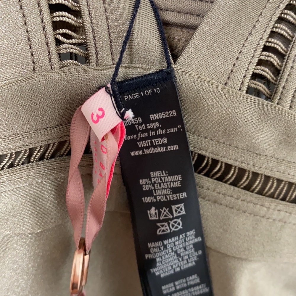 Ted Baker London Plunge One Piece Swimsuit - Picture 5 of 6